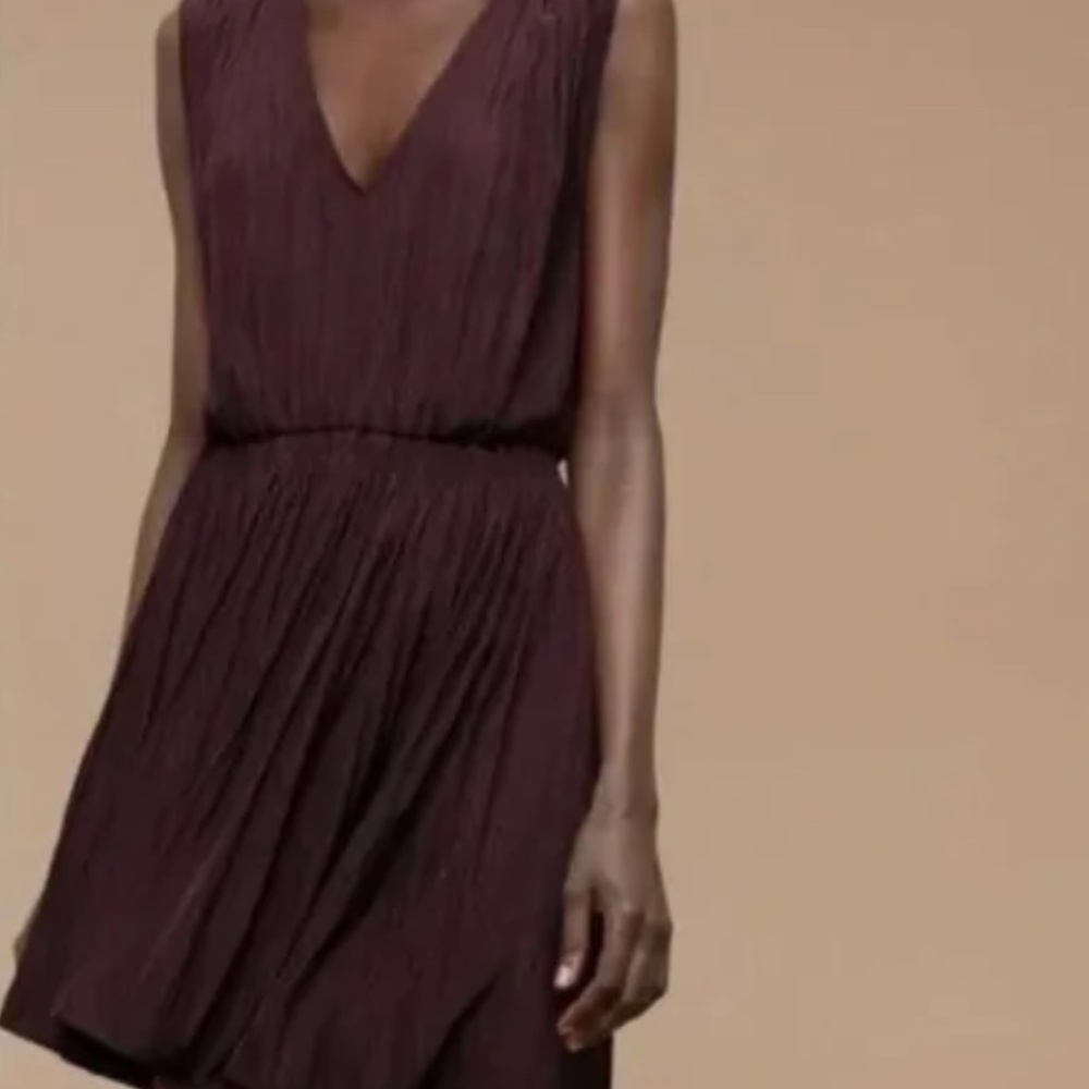 Aritzia Wilfred Almeida *BLACK* crinkled dress with pockets! XXS 2XS